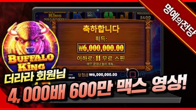 더라라 회원님 버팔로 킹 메가웨이즈 4,000배